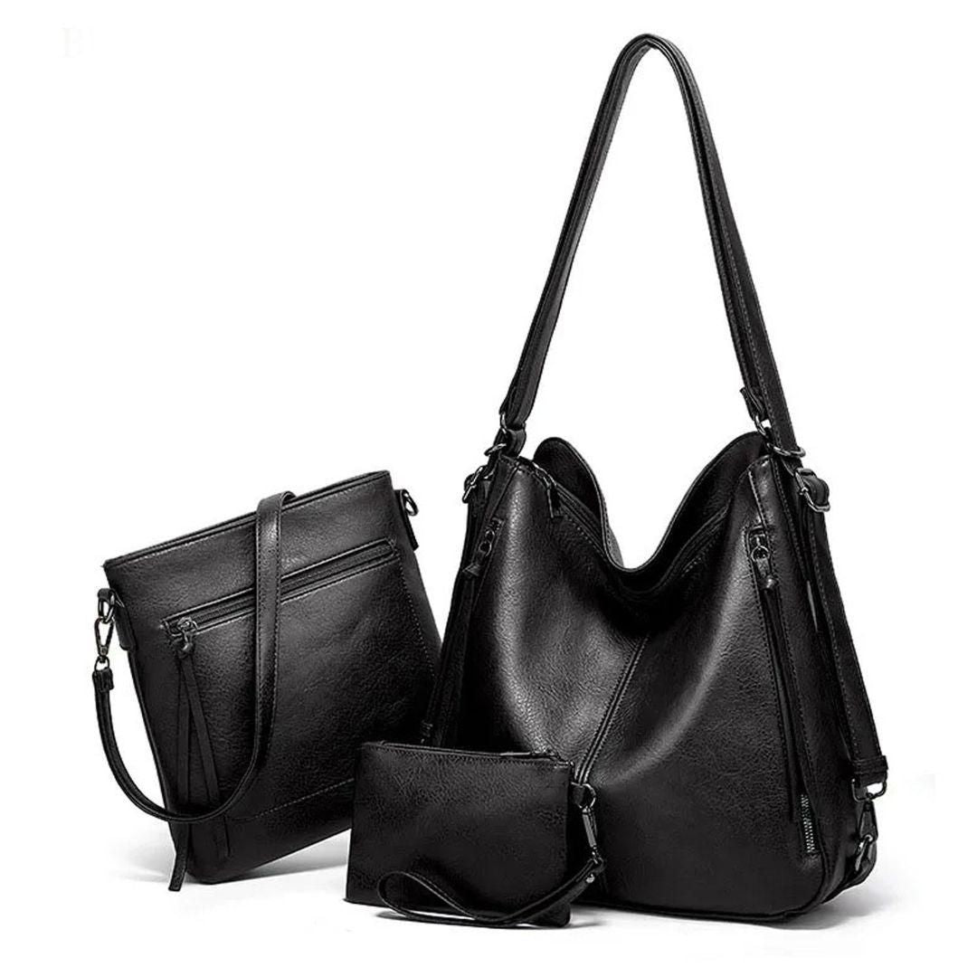 3-Piece Handbags Set for Women – Stylish Leather Combo ✨