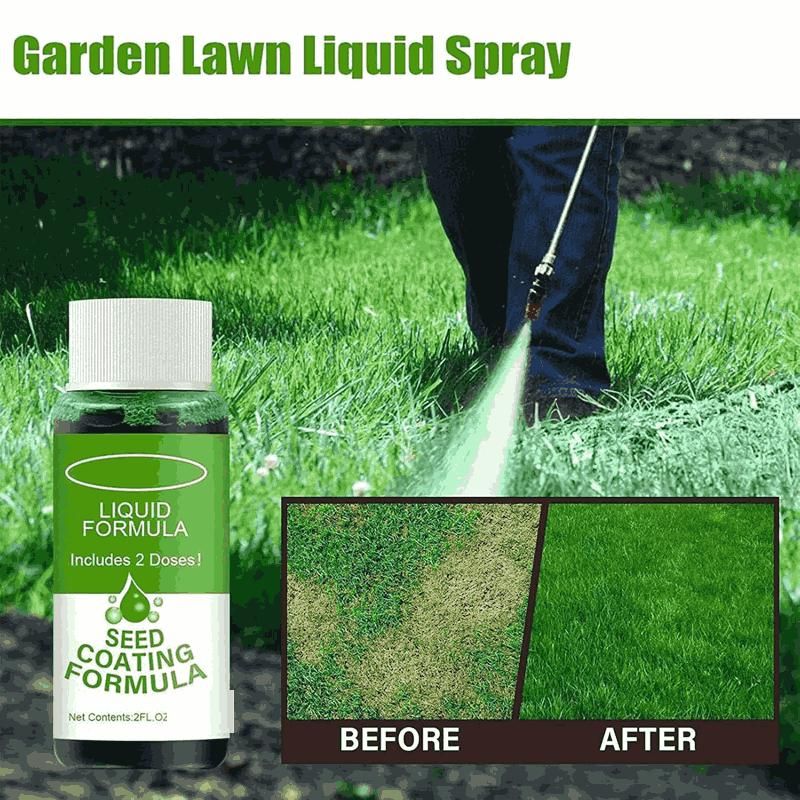 Seed Coating Formula, Green Grass Lawn Spray Pack of 2 (60ml)