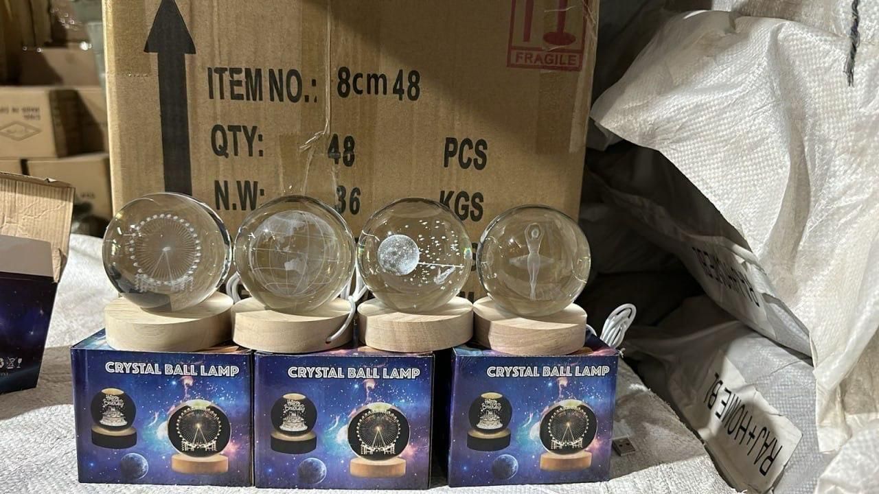 3D Crystal Lamp Ball 💡🌙