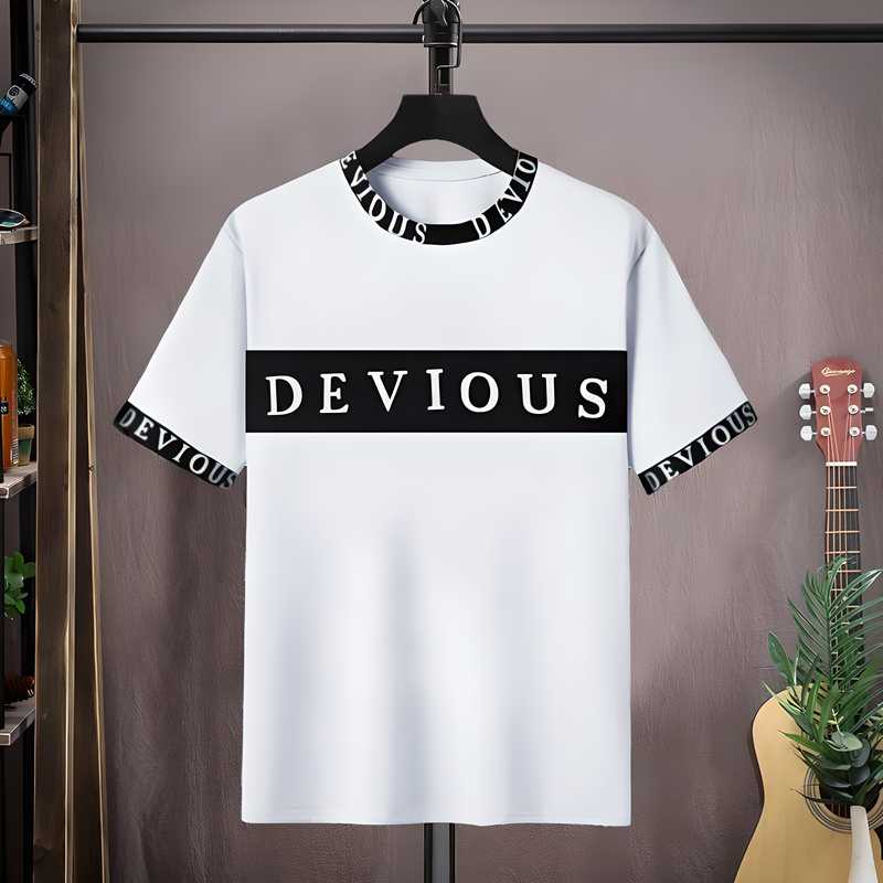Cotton Blend Printed Full Sleeves Mens Round Neck T-Shirt 🖤🤍