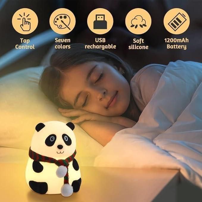 Cute Panda Light Lamp For Kids 🐼🌈