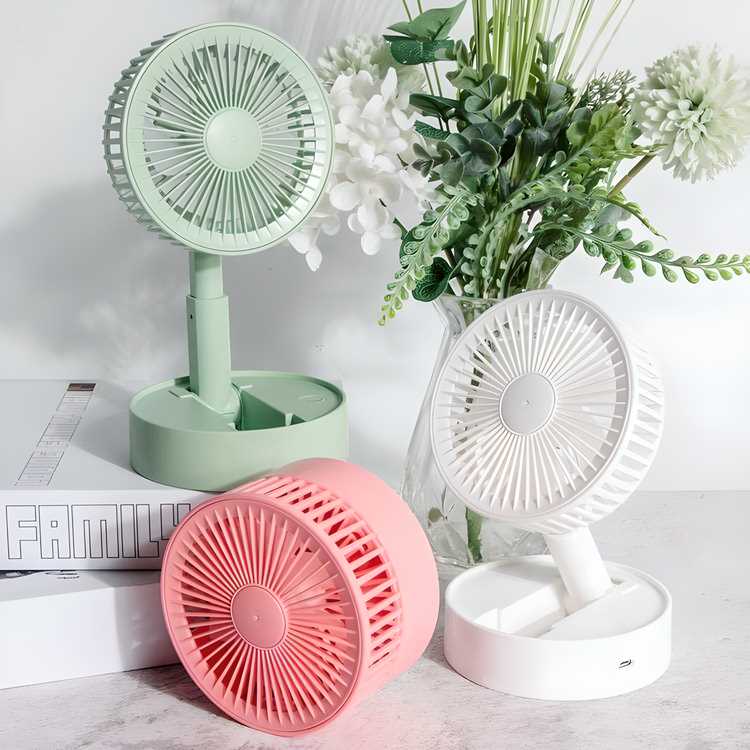 Powerful Rechargeable AC/DC Table Fan  🌬️🔋
