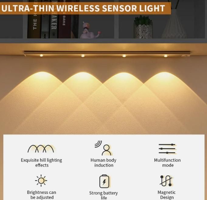 LED PIR Motion Light 💡 | Smart Cabinet Lighting | USB Powered 🔌
