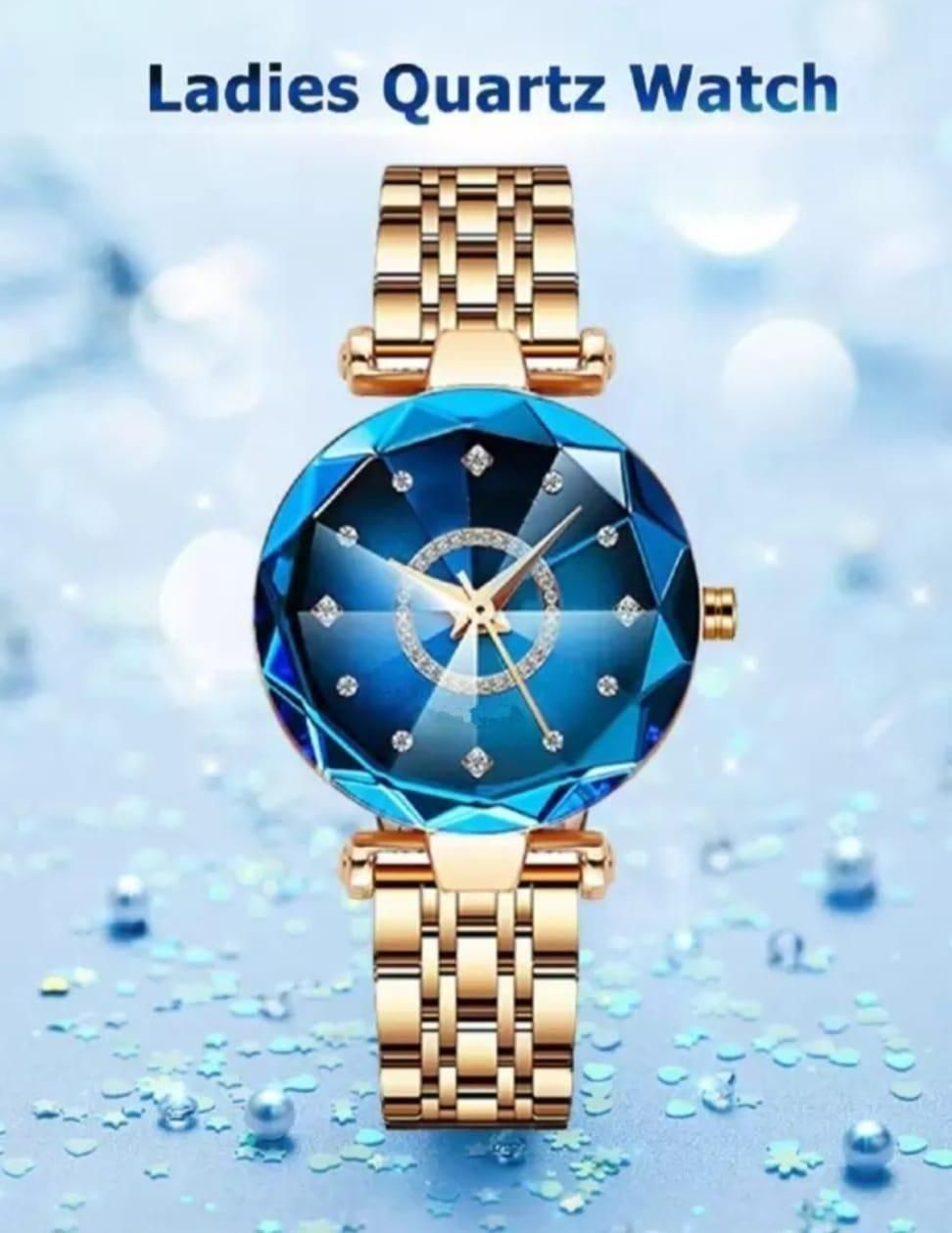 Women's Beautiful Diamond Shape Watch (Pack of 2) ✨