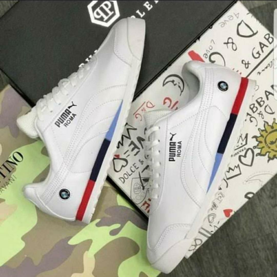 Puma Men’s Fashionable Daily Wear Casual Shoes – White Lace-Up ⚪✨