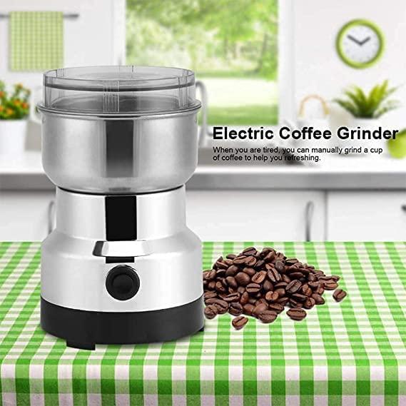 Electric Smash Machine – Multifunction Portable Food & Coffee Bean Grinder (300W, Stainless Steel + ABS) ✨🫘