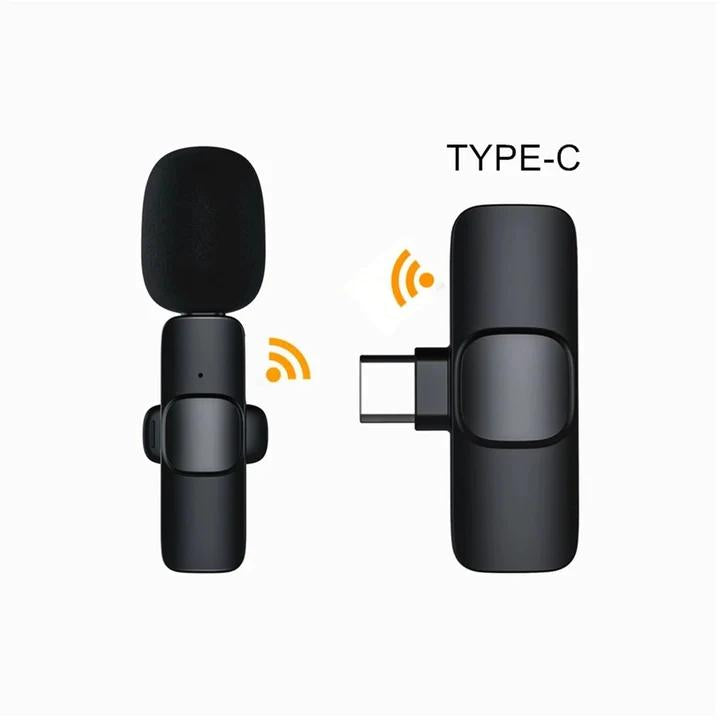 Lavalier Wireless Microphone K8 – Type-C & iPhone Compatible 🎤