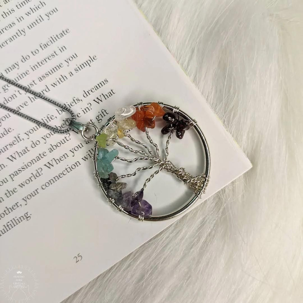 Tree of Life with 7 Chakra Pendant with chain