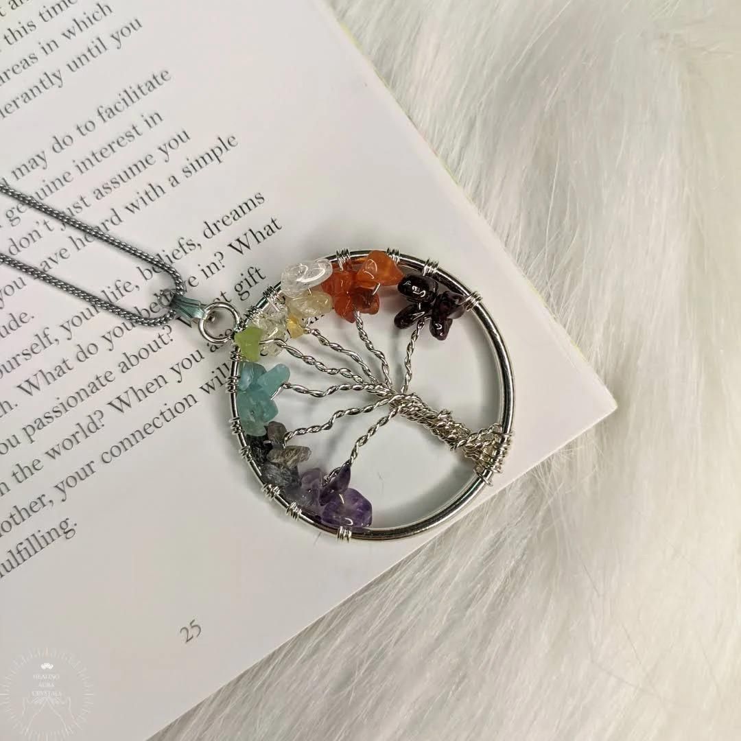 Tree of Life with 7 Chakra Pendant with chain