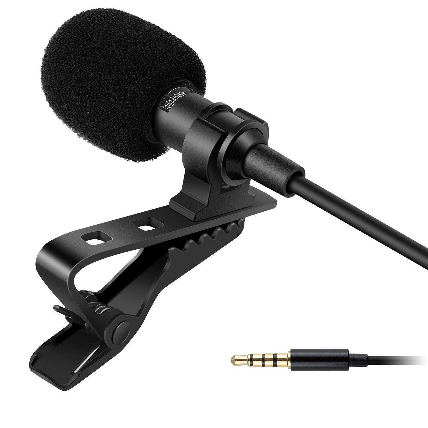Dynamic USB Lapel Lavalier Microphone – For YouTube, Interviews & Recording (Black) 🎤💻