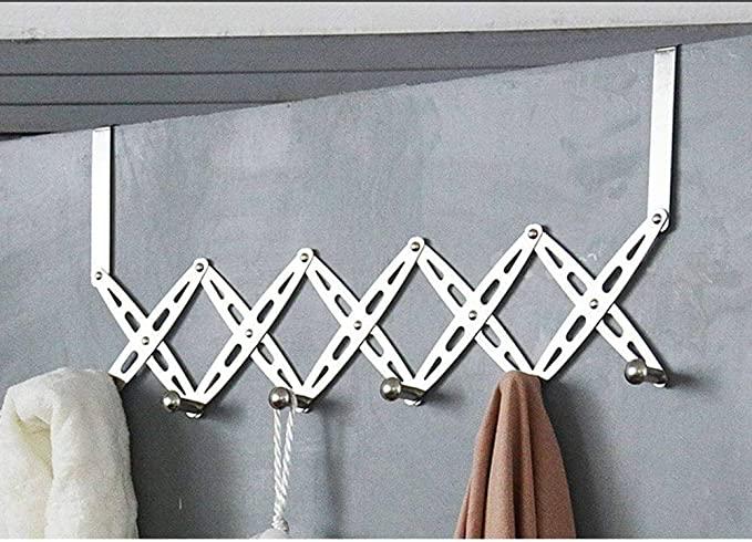 Bitnex 6 Alloy Steel Hooks for Clothes, Wardrobe (Silver)