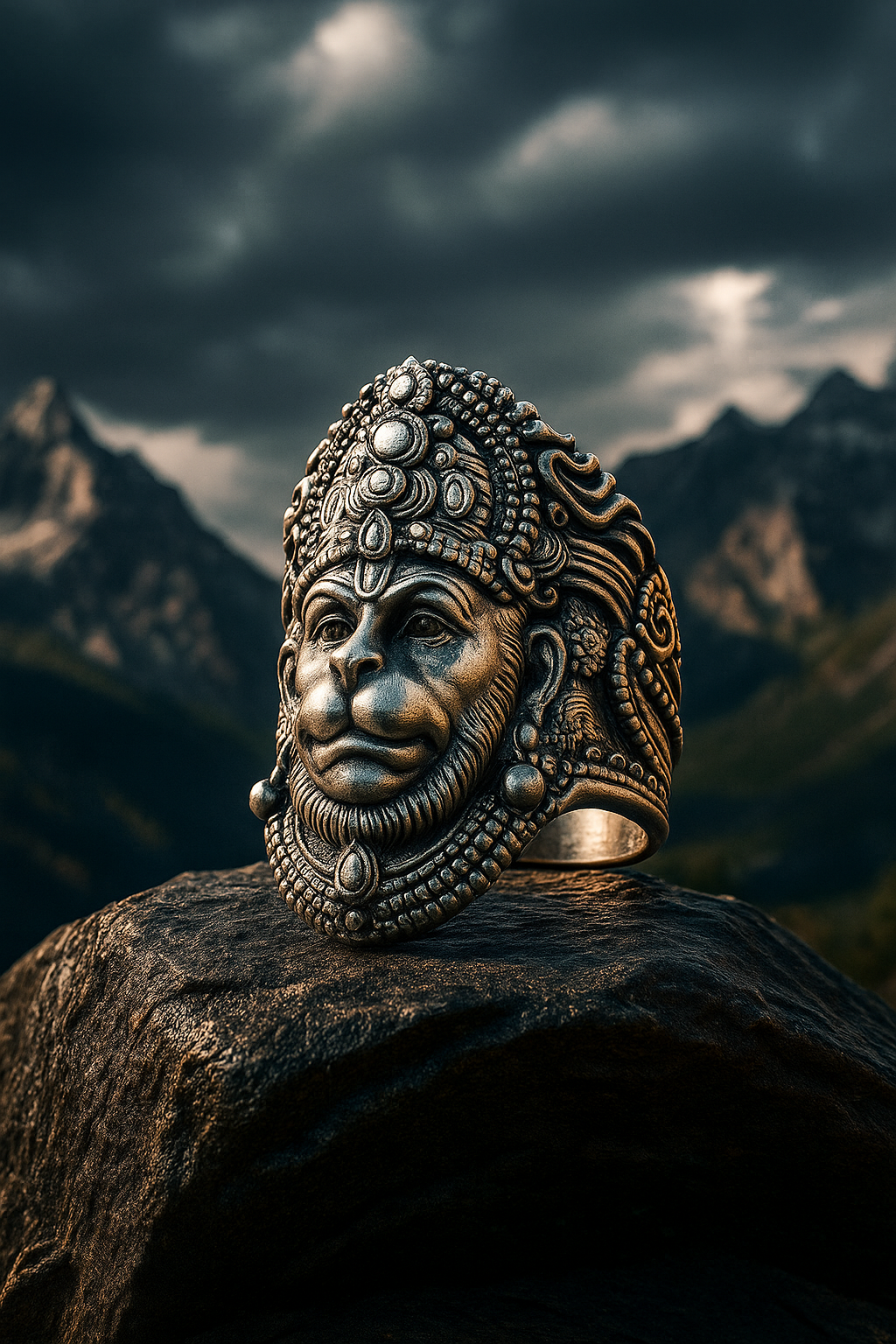 Hanuman Ring Sterling Silver