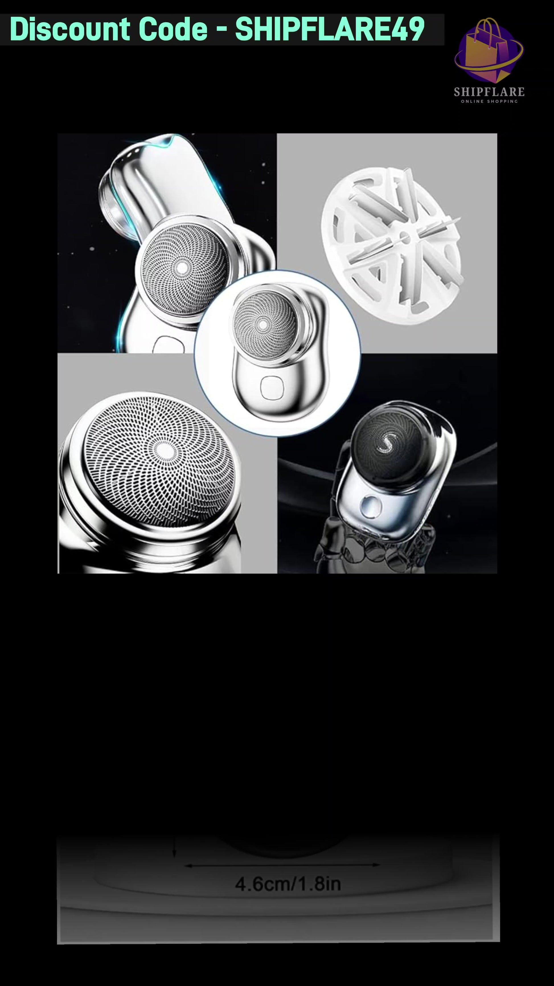 🧔⚡ Mini Portable Electric Shaver – Power in Your Pocket!
